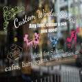 Custom Window Decals Personalised Shop Window Stickers image 0