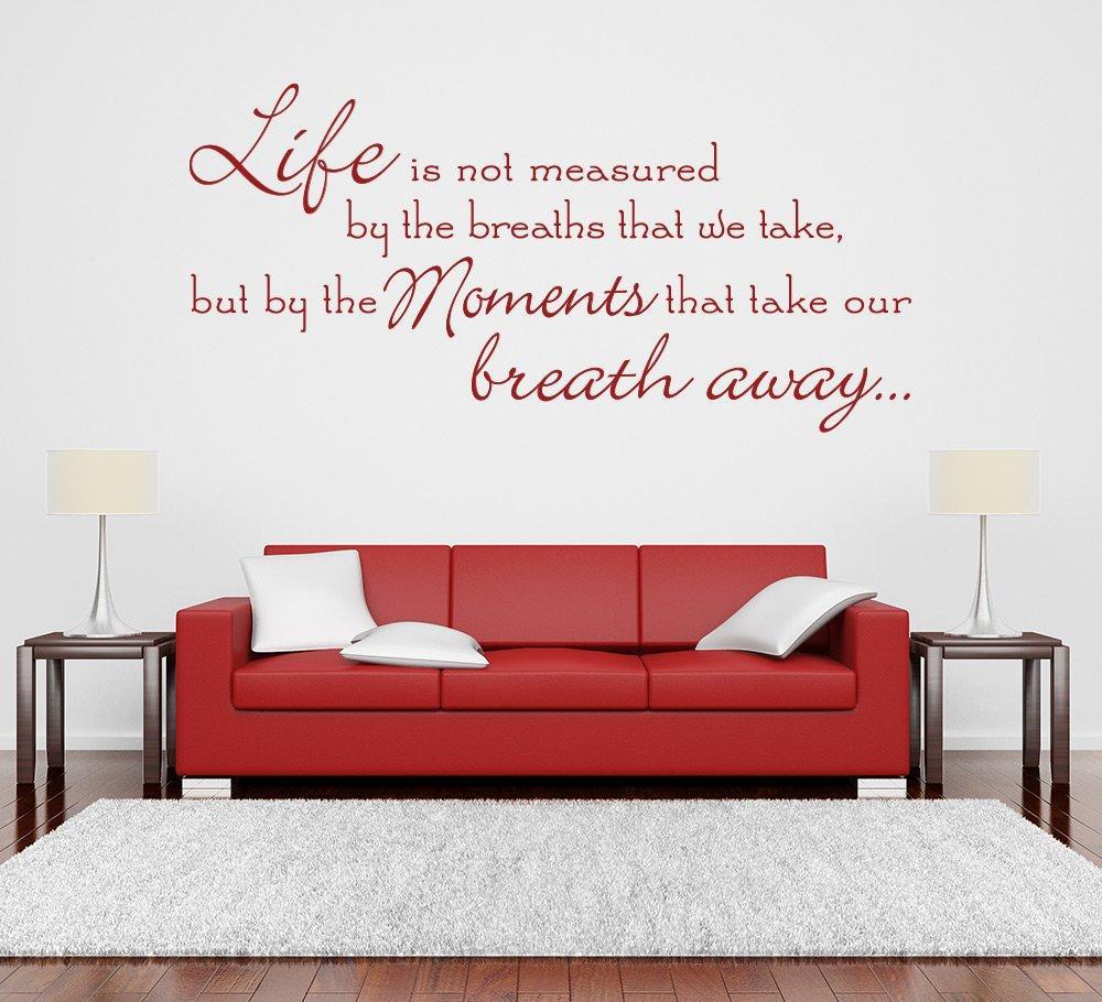 Life Is Not Measured By The Breaths Wall Sticker image 2