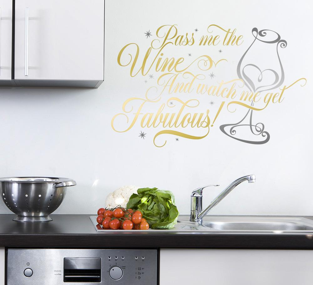Pass me Prosecco and watch me get fabulous Wall Sticker image 2