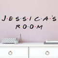 Personalised Friends Wall Sticker - Any name or The One Where text image 0