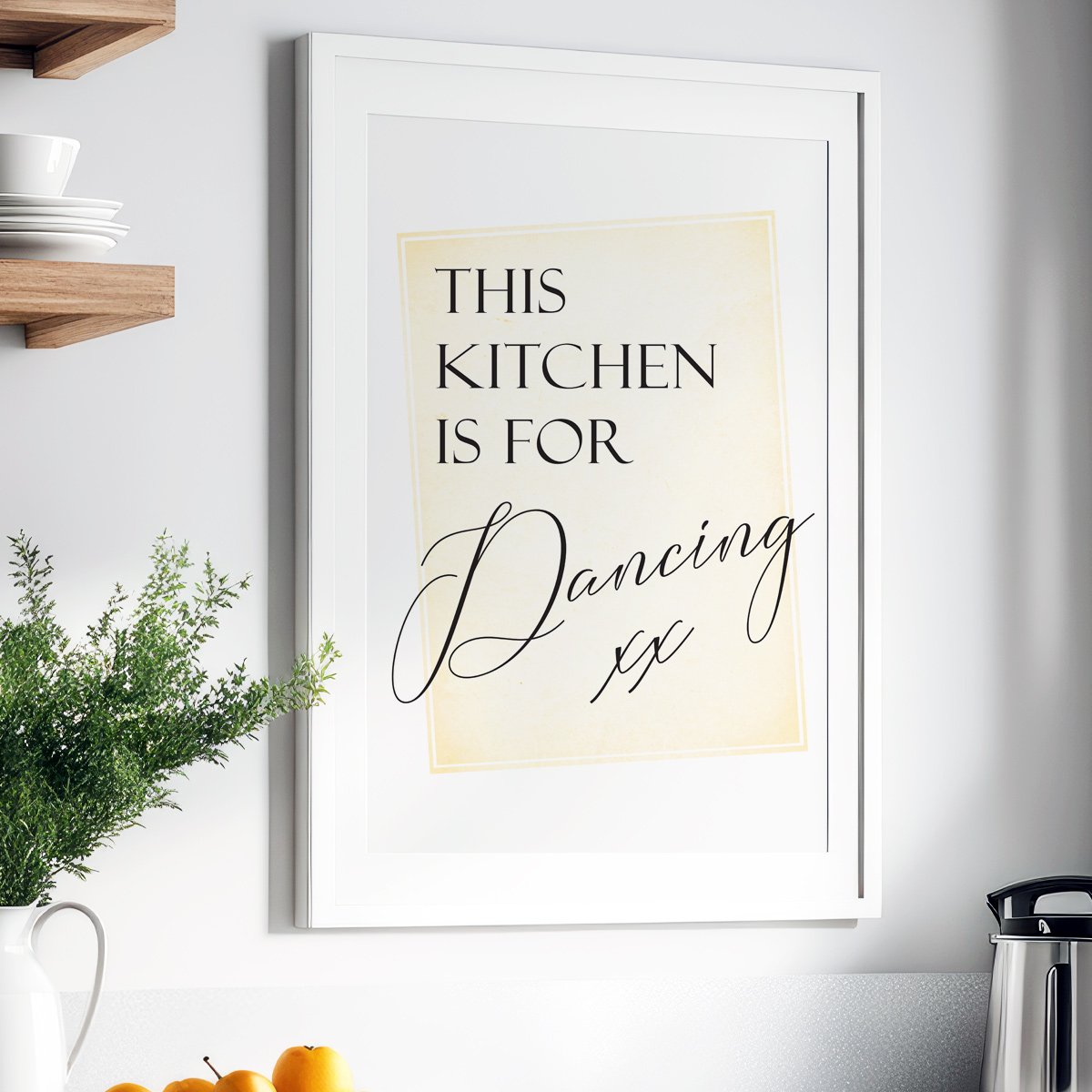 This Kitchen Is For Dancing Wall Art Print image 1