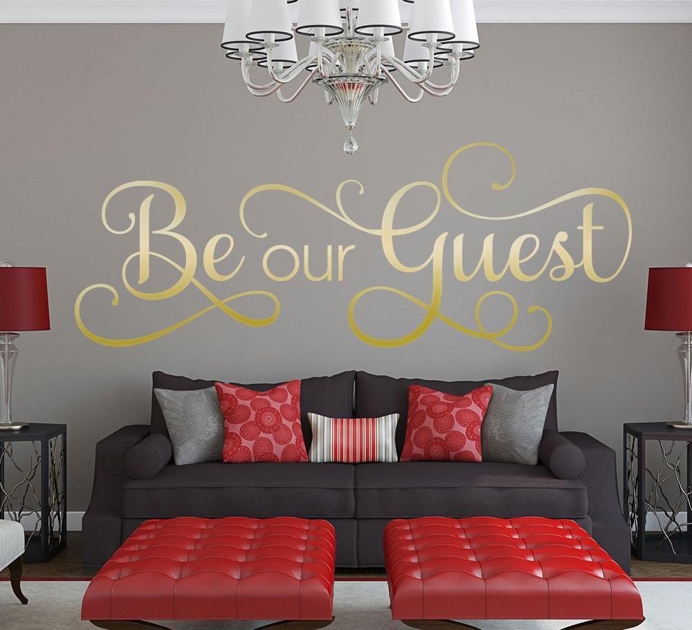 Be Our Guest Wall Art Sticker image 1