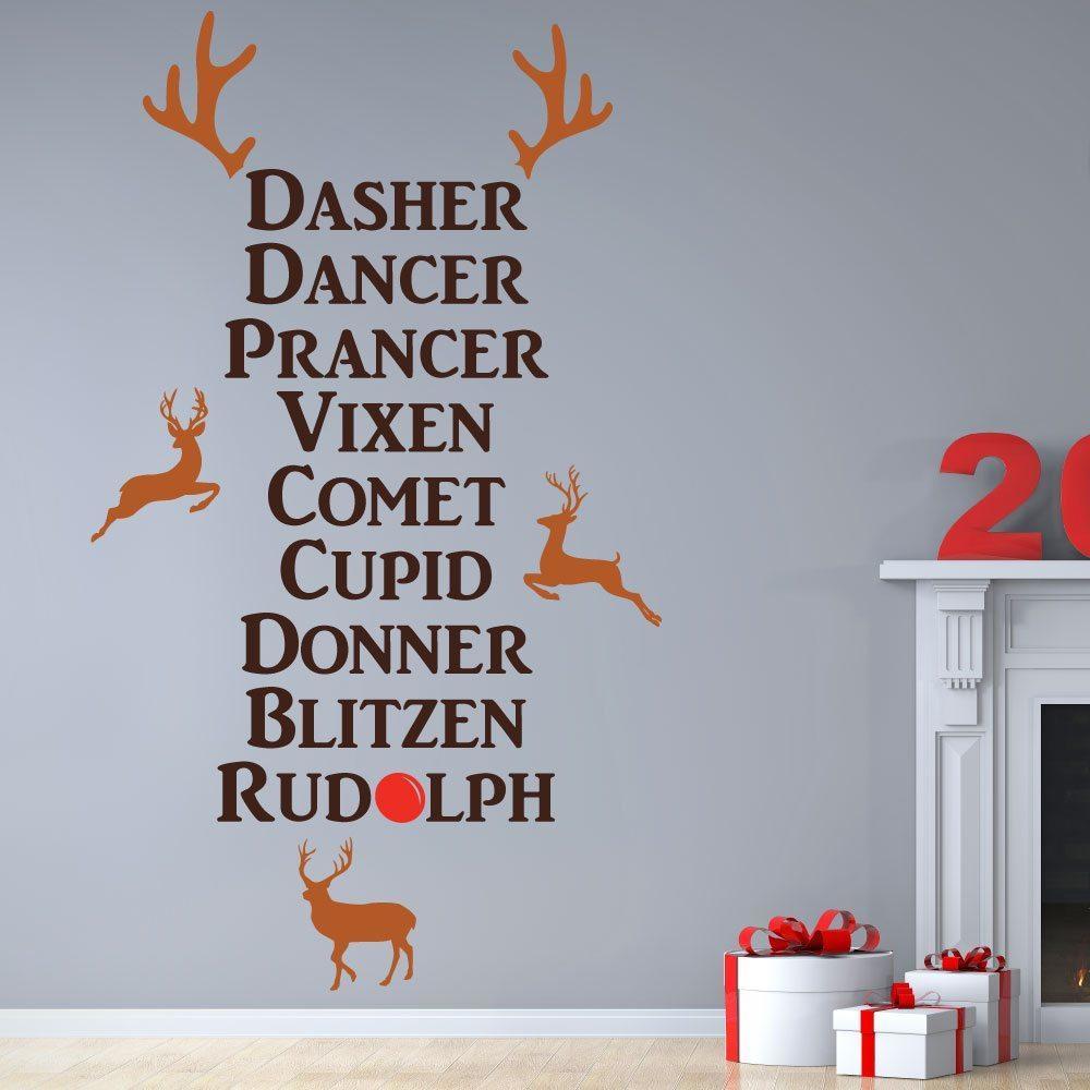 Christmas Reindeer Wall Sticker image 2