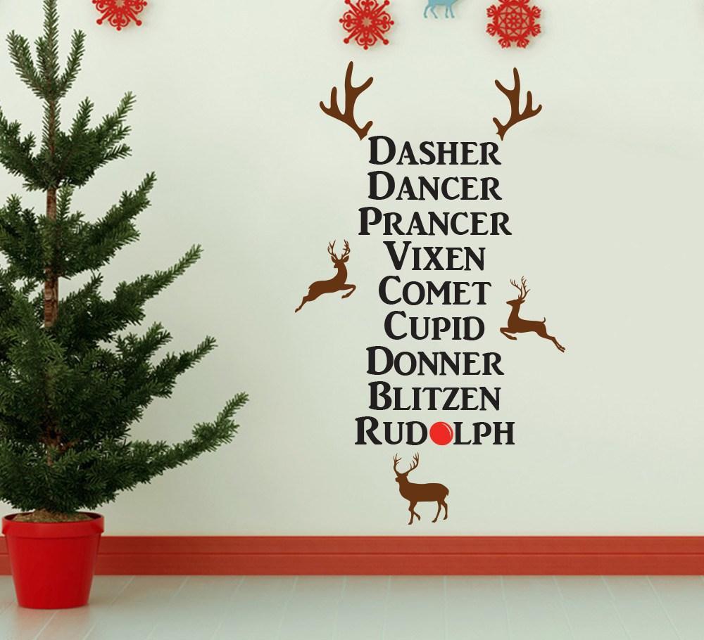 Christmas Reindeer Wall Sticker image 1