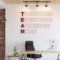 Team Office Wall Sticker - Together Everyone Achieves More image 0