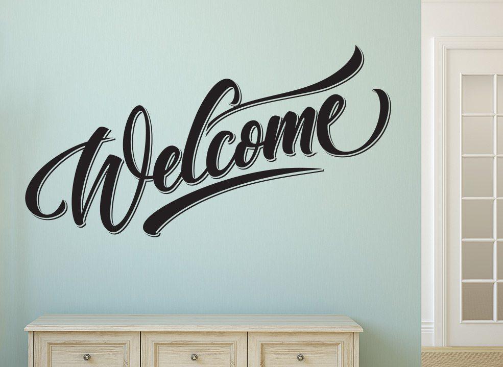 Welcome Wall Art Sticker image 0