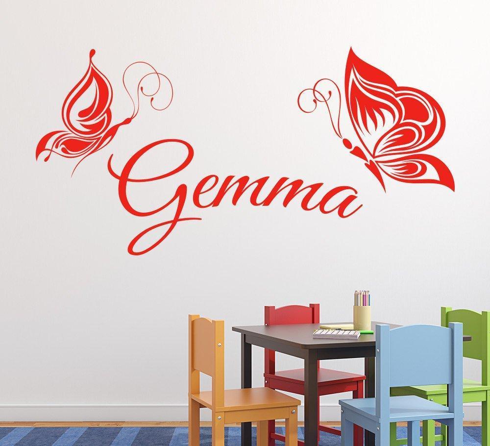 Personalised Butterflies Wall Sticker image 2