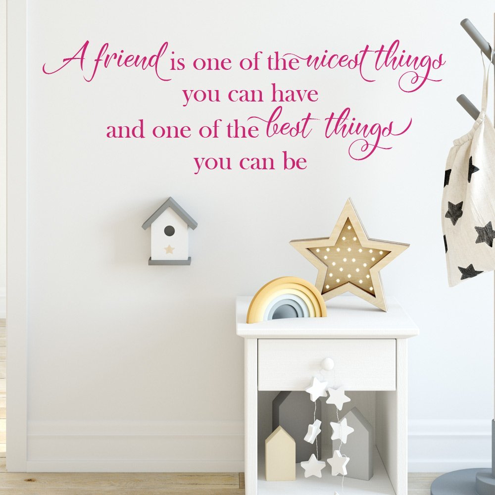 A Friend Is The Nicest Thing Wall Sticker Quote image 1