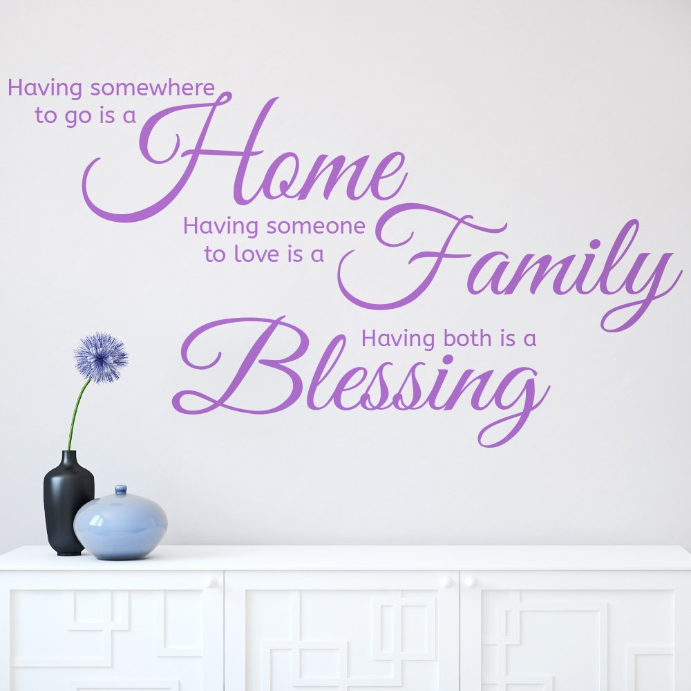 Home Family Blessing Wall Sticker Decal image 1