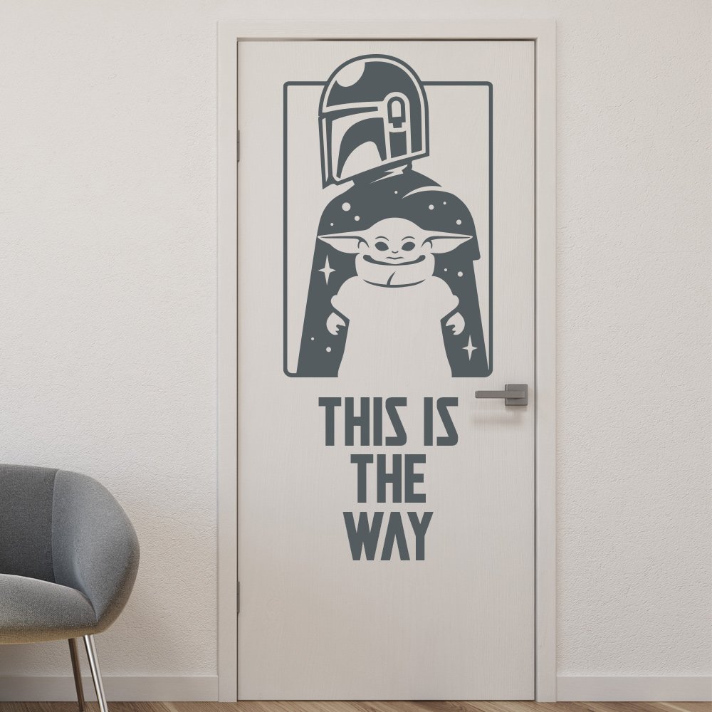 Mandalorian Wall Sticker - Star Wars Personalised Sign image 2