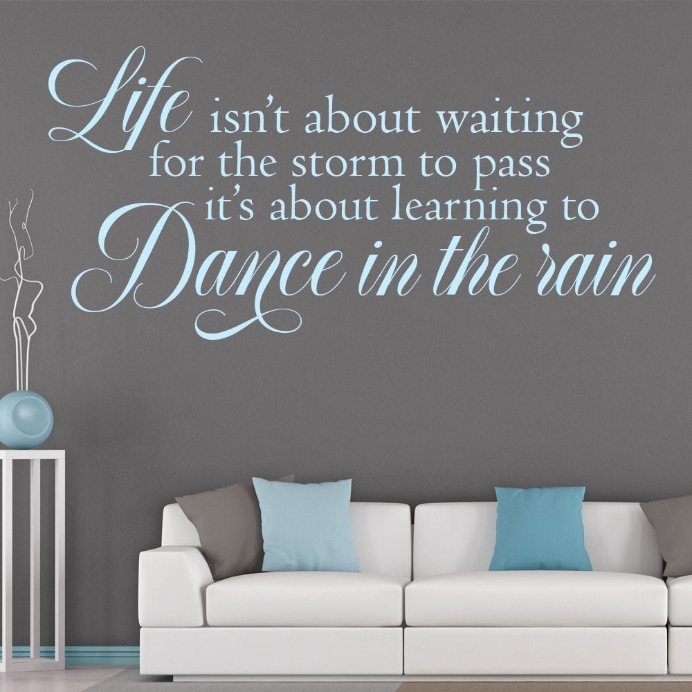 Dance In The Rain Wall Art Sticker image 1