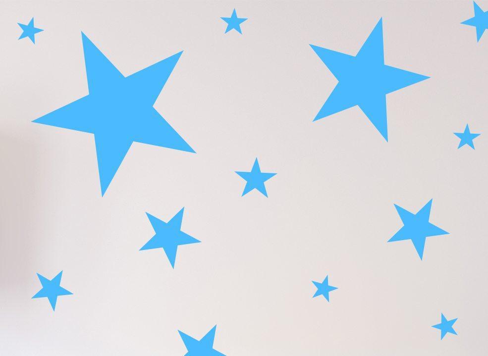 Star Wall Stickers or Ceiling Stickers 20 Pack image 1