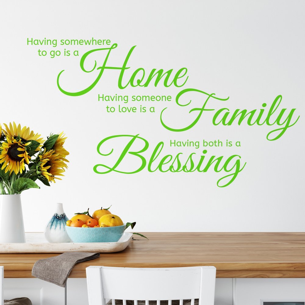 Home Family Blessing Wall Sticker Decal image 2