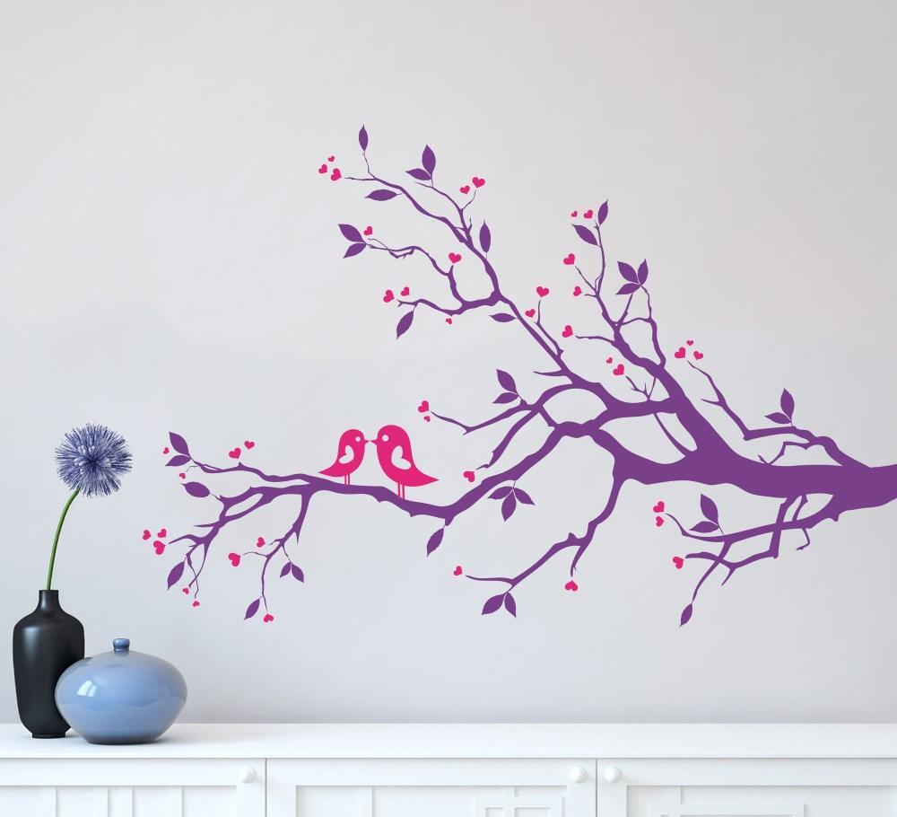 Birds on a tree Wall Art Sticker image 2