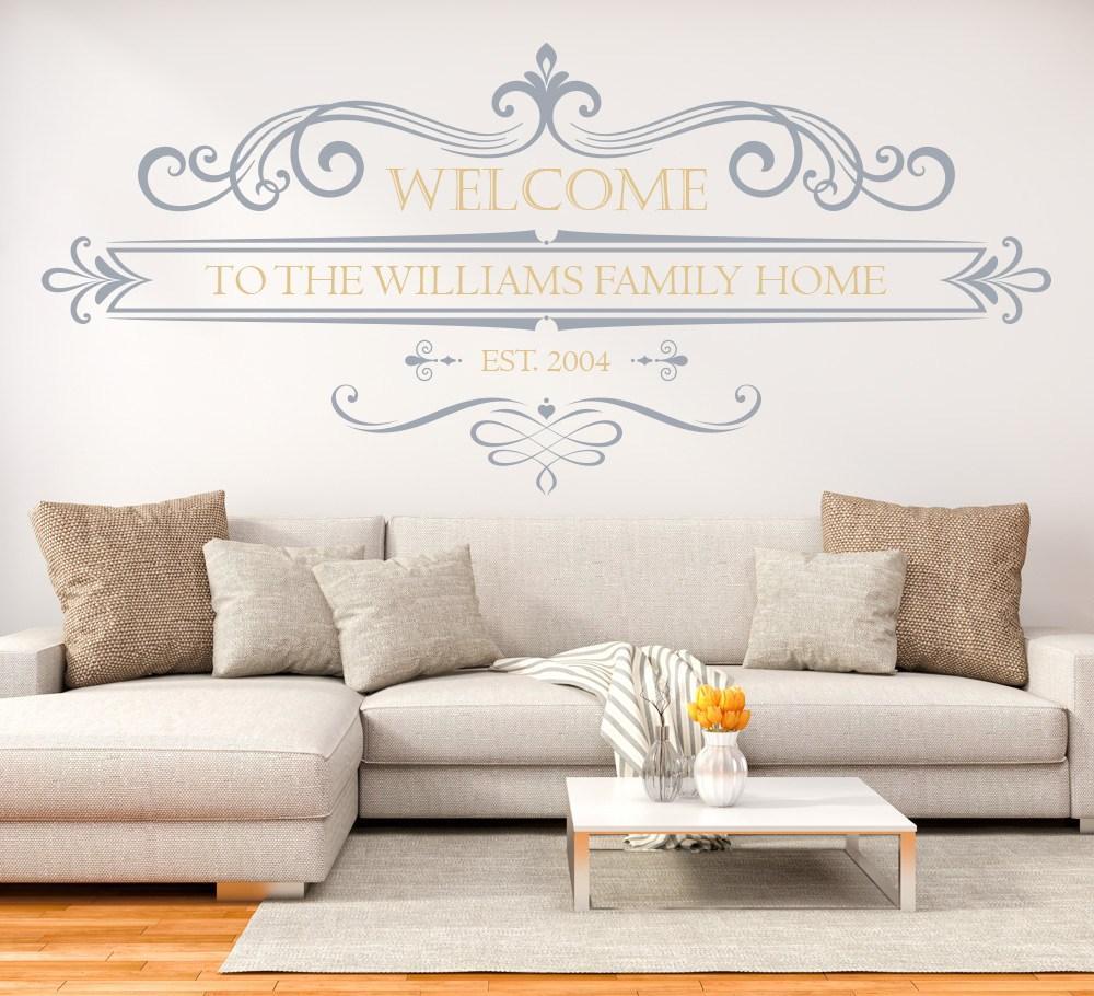 Family Welcome Est Wall Art Sticker image 2