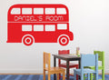 Double Decker Bus Wall Sticker Personalised image 0
