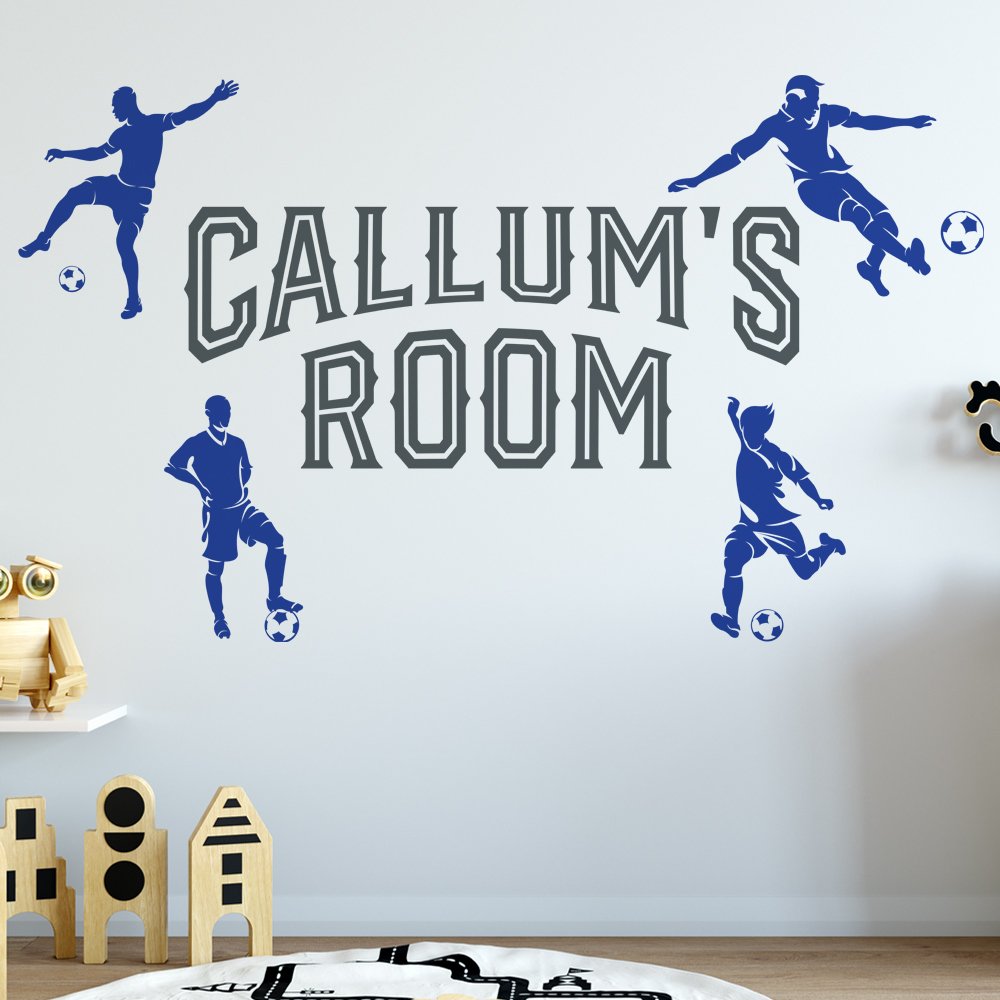 Football Wall Sticker Personalised With Any Name image 0
