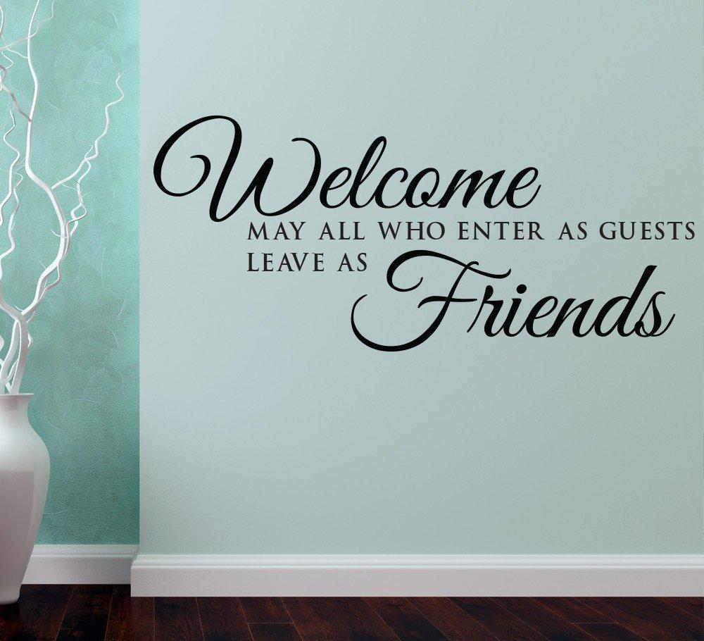Guests Welcome Friends Wall Art Sticker image 0