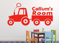 Personalised Tractor Wall Sticker - Farm Wall Art image 0