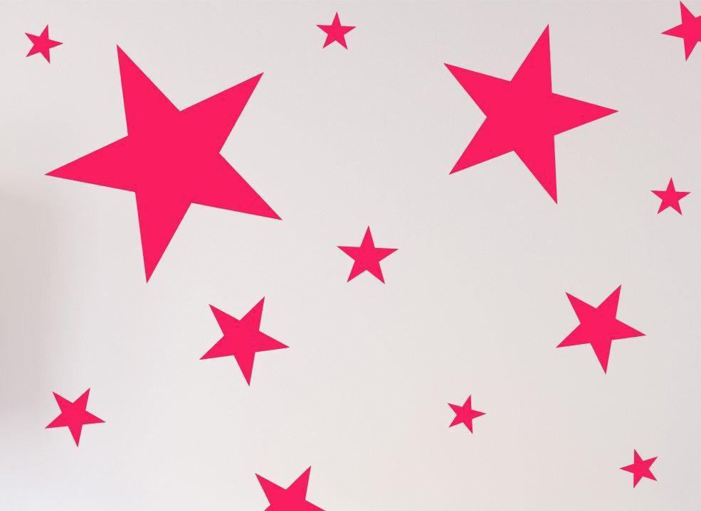 Star Wall Stickers or Ceiling Stickers 20 Pack image 0