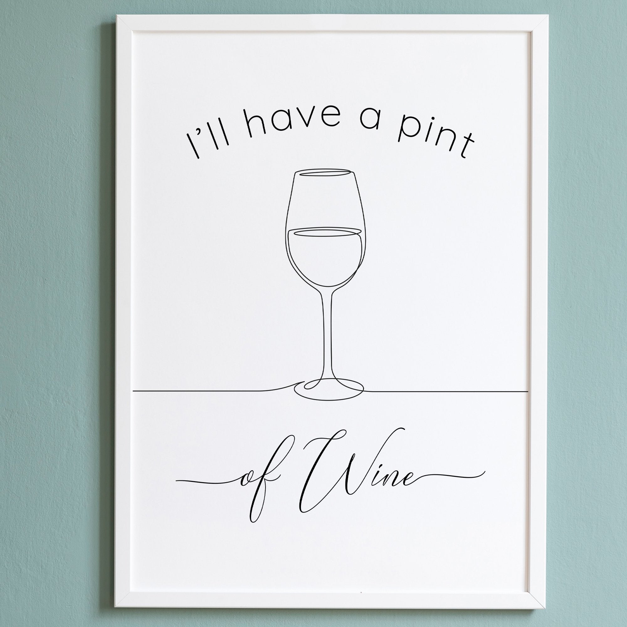 Gavin and Stacey Print – Pint of Wine image 0