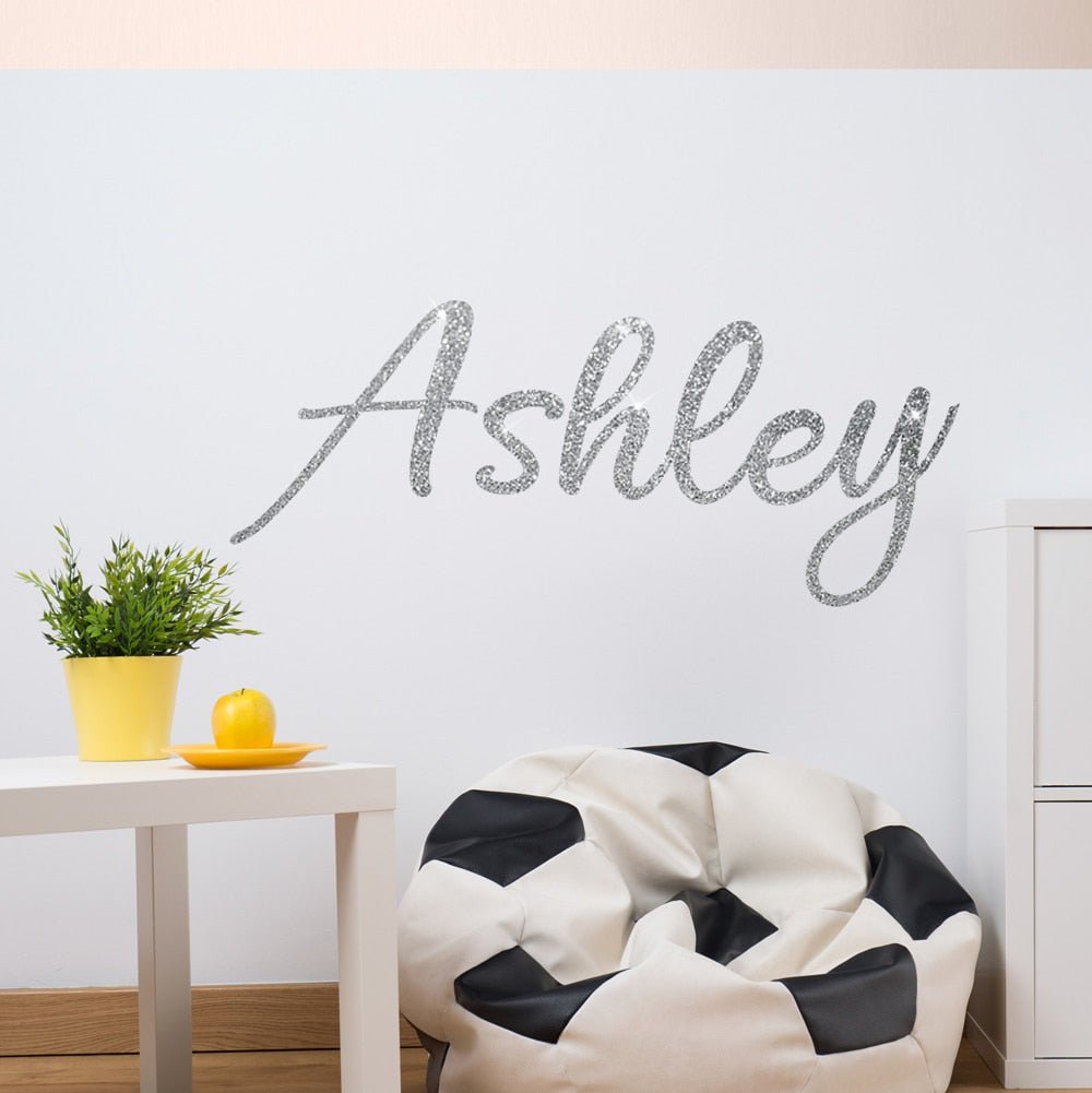 Personalised Glitter Wall Stickers - Any name or word image 2