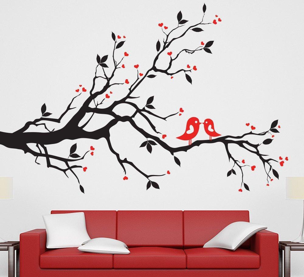 Birds on a tree Wall Art Sticker image 0