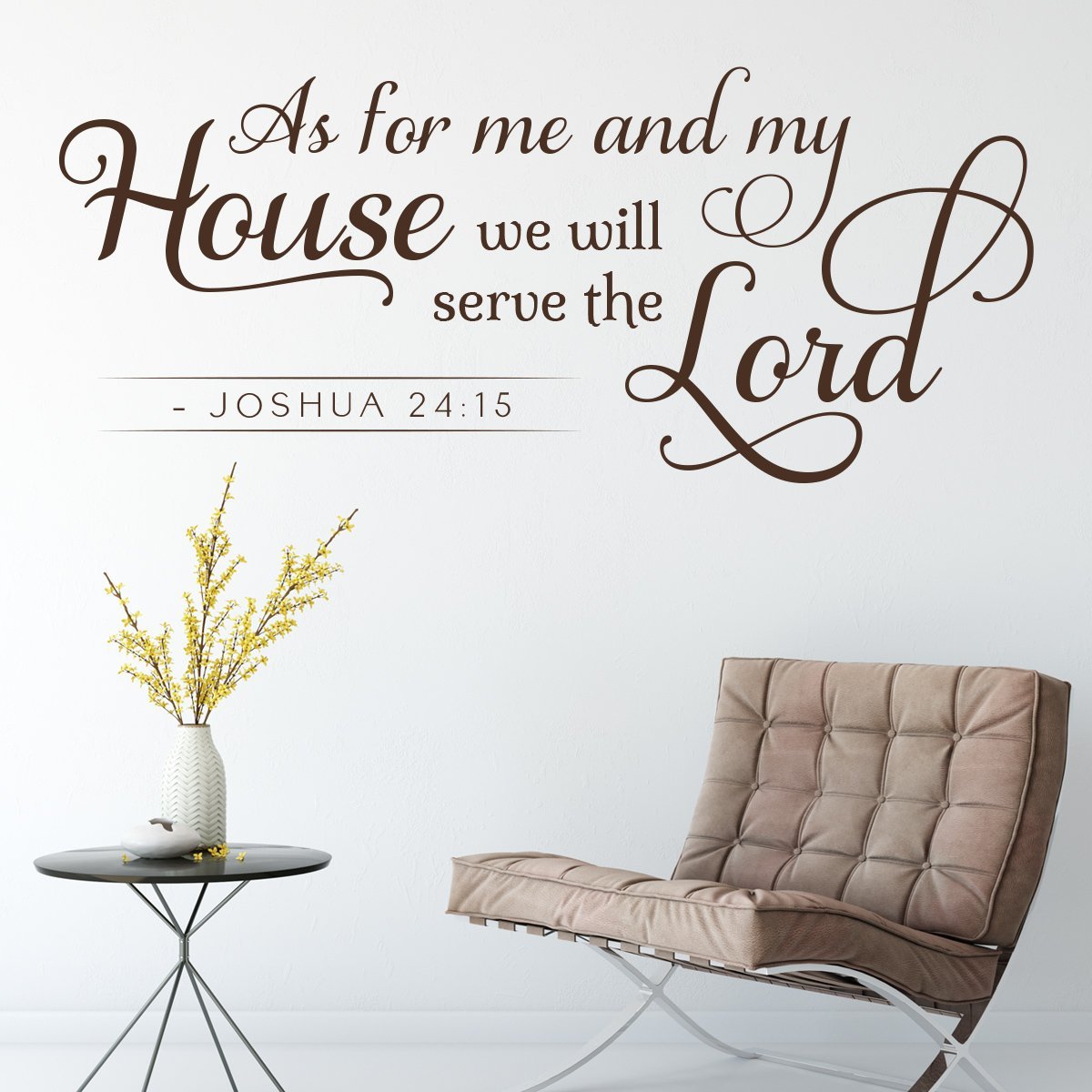 As For Me and My House Bible Wall Art Sticker image 1