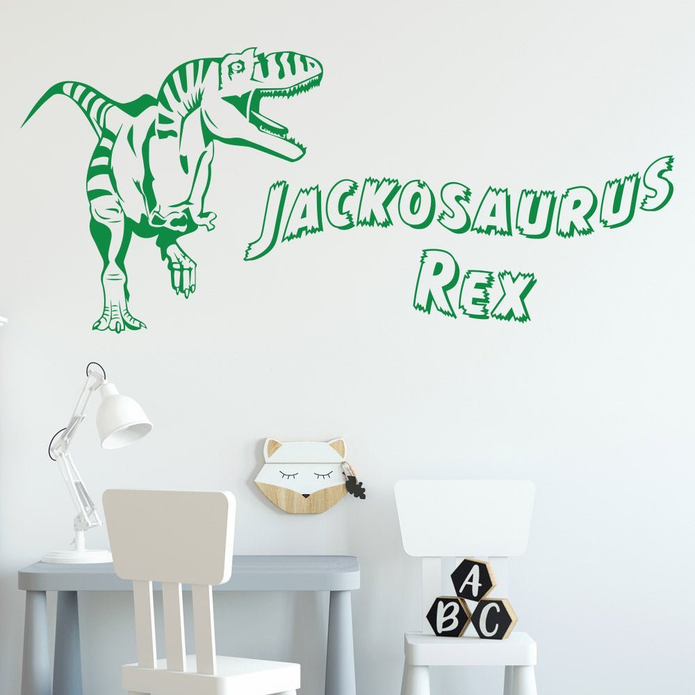 Dinosaur Wall Sticker - Personalised T-Rex Decal image 1