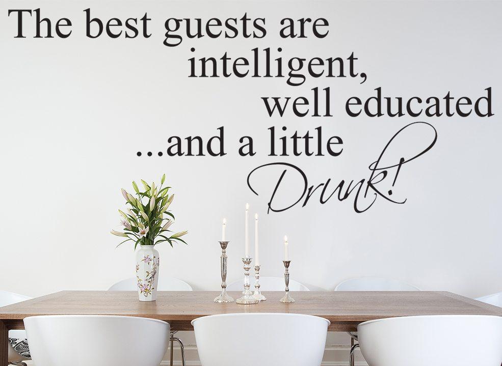 The Best Guests Wall Sticker image 0