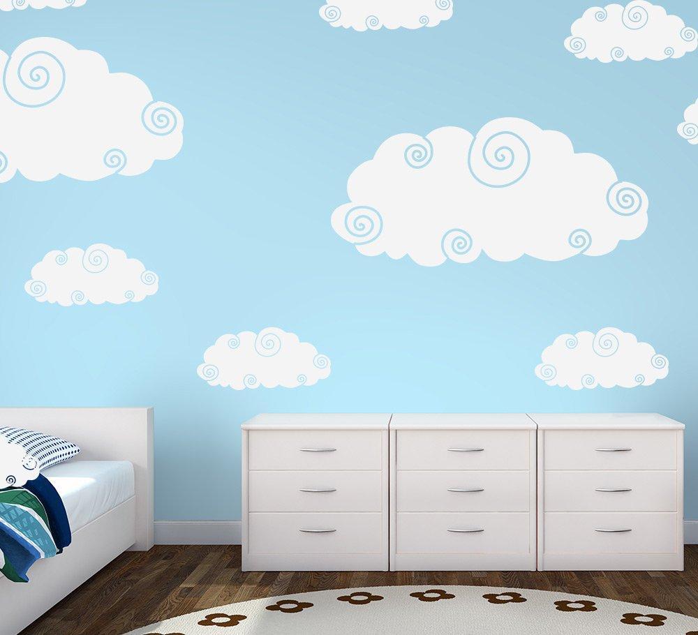 Cloud Wall Stickers Pack of 10 Clouds image 0