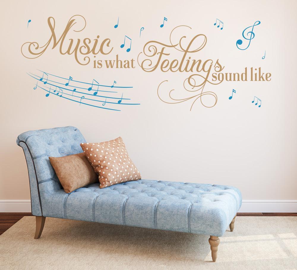 Music Is What Feelings Sound Like Wall Sticker image 2