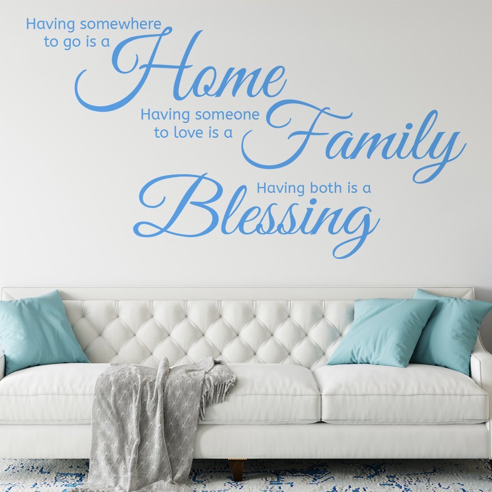 Home Family Blessing Wall Sticker Decal image 0