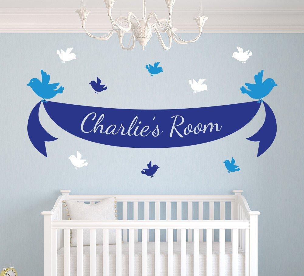Bird Ribbon Banner Wall Art Sticker image 1