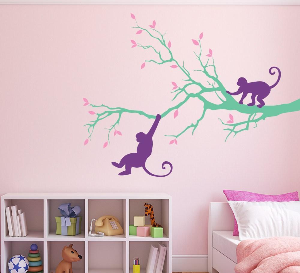 Monkey In The Tree Wall Art Sticker image 2