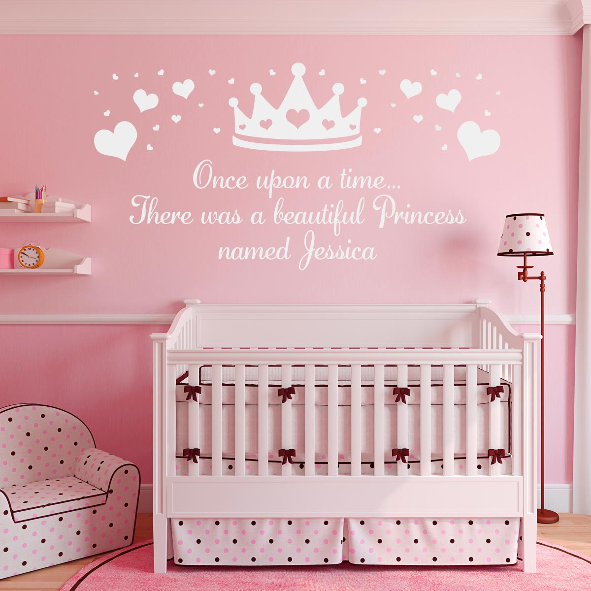 Princess Wall Sticker Personalised Princess Crown image 0