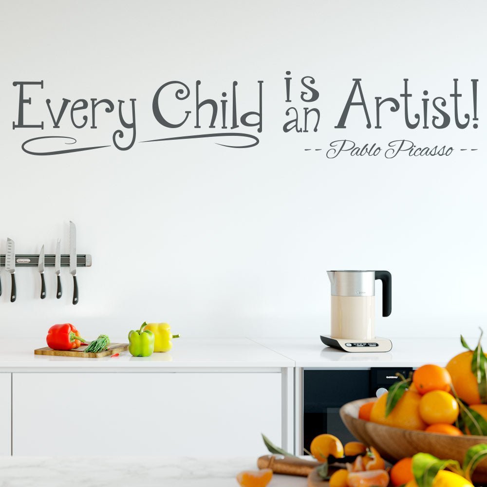 Every Child Is An Artist Wall Art Sticker image 2