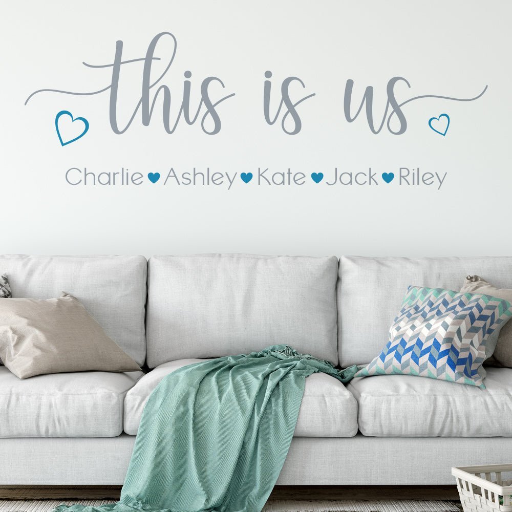 This is us Wall Sticker Personalised Home Quote image 2