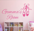 Ballet Shoes Girls Wall Art Sticker Personalised image 0
