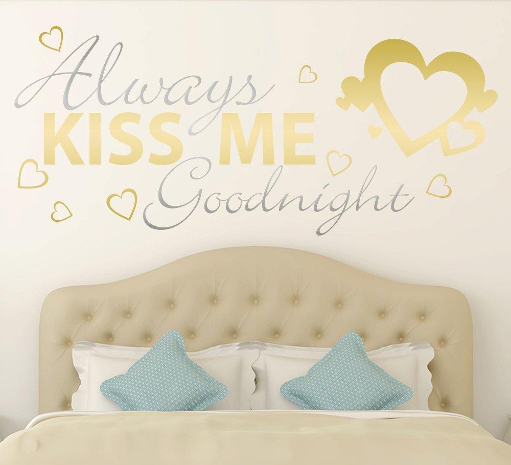 Always Kiss Me Goodnight Wall Art Sticker image 2