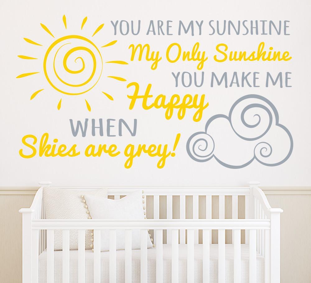 You are my sunshine Wall Art Sticker image 0