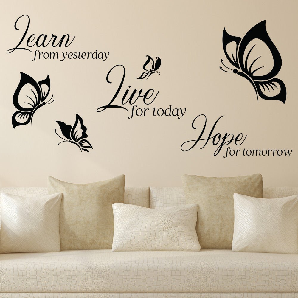 Learn Live Hope Quote Wall Sticker Decal Art image 0