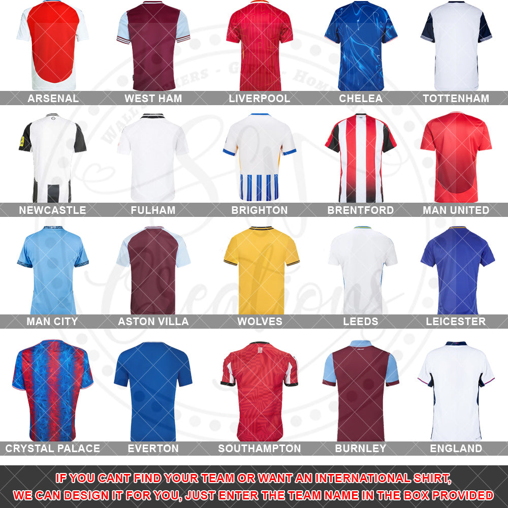 Personalised Football Family Print - Dads Team, Fathers Day Print, Dream Team, Grandad Gift