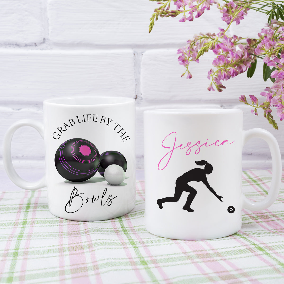 Personalised Bowling Mug - Crown Green, Lawn Bowls Bowler Gifts