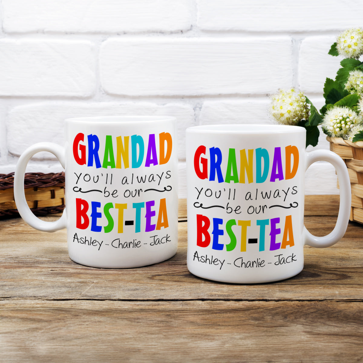 Personalised Grandad Mug - Fathers Day Best-Tea
