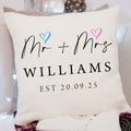 Personalised Wedding Cushions - Mr & Mrs Cushions