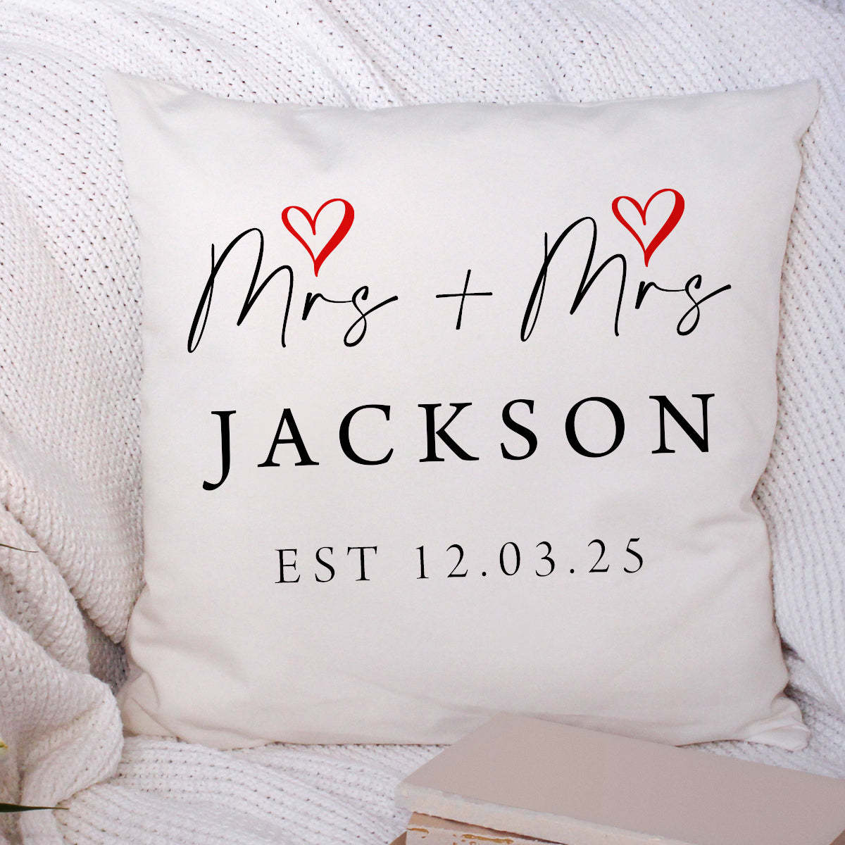 Personalised Wedding Cushions - Mr & Mrs Cushions