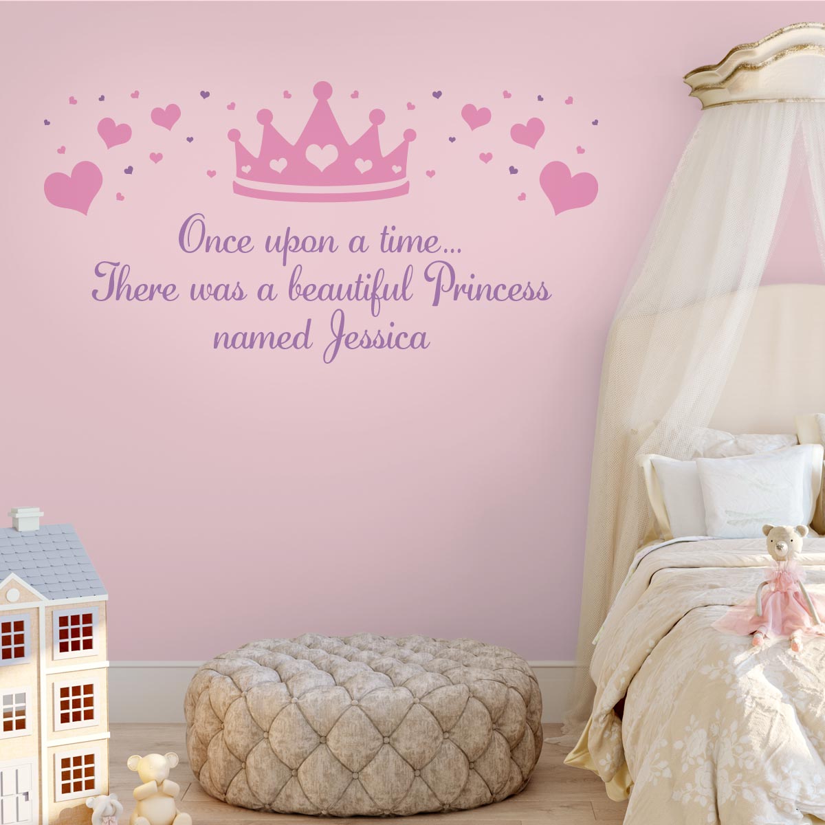Princess Wall Sticker Personalised Princess Crown image 1