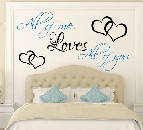 All of me Loves All of you Wall Art Sticker image 1