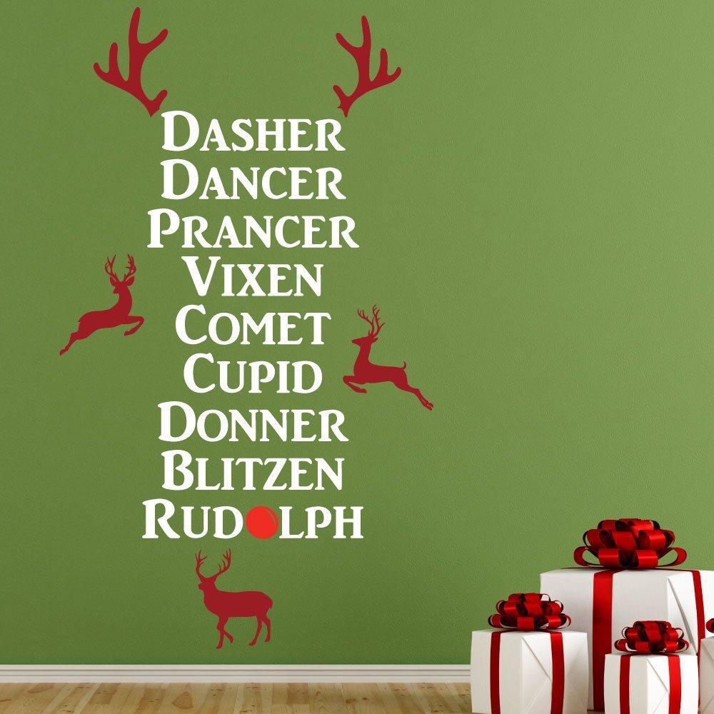 Christmas Reindeer Wall Sticker image 0